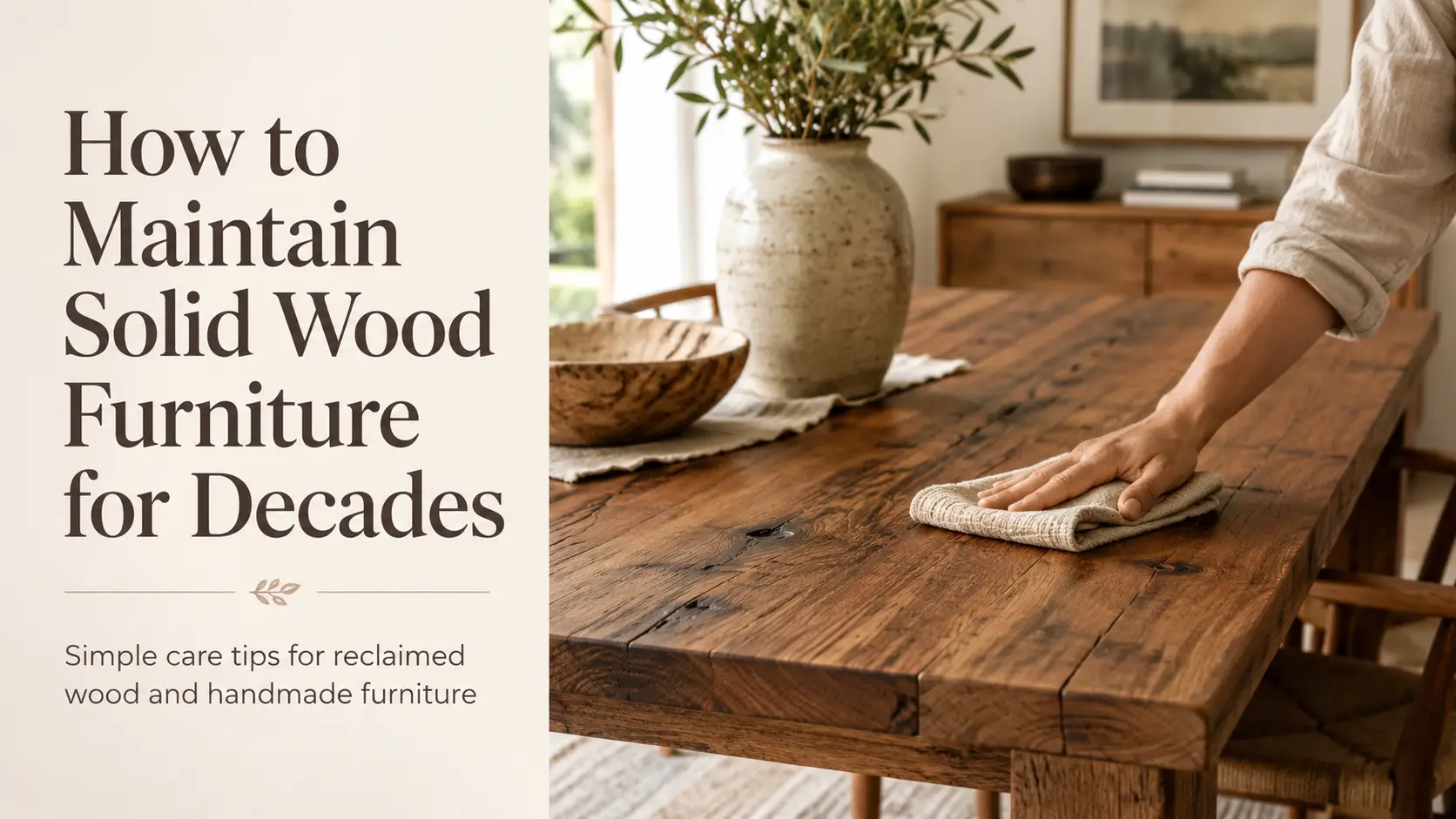 rustic wood furniture handcrafted furniture natural wood home décor furniture making process