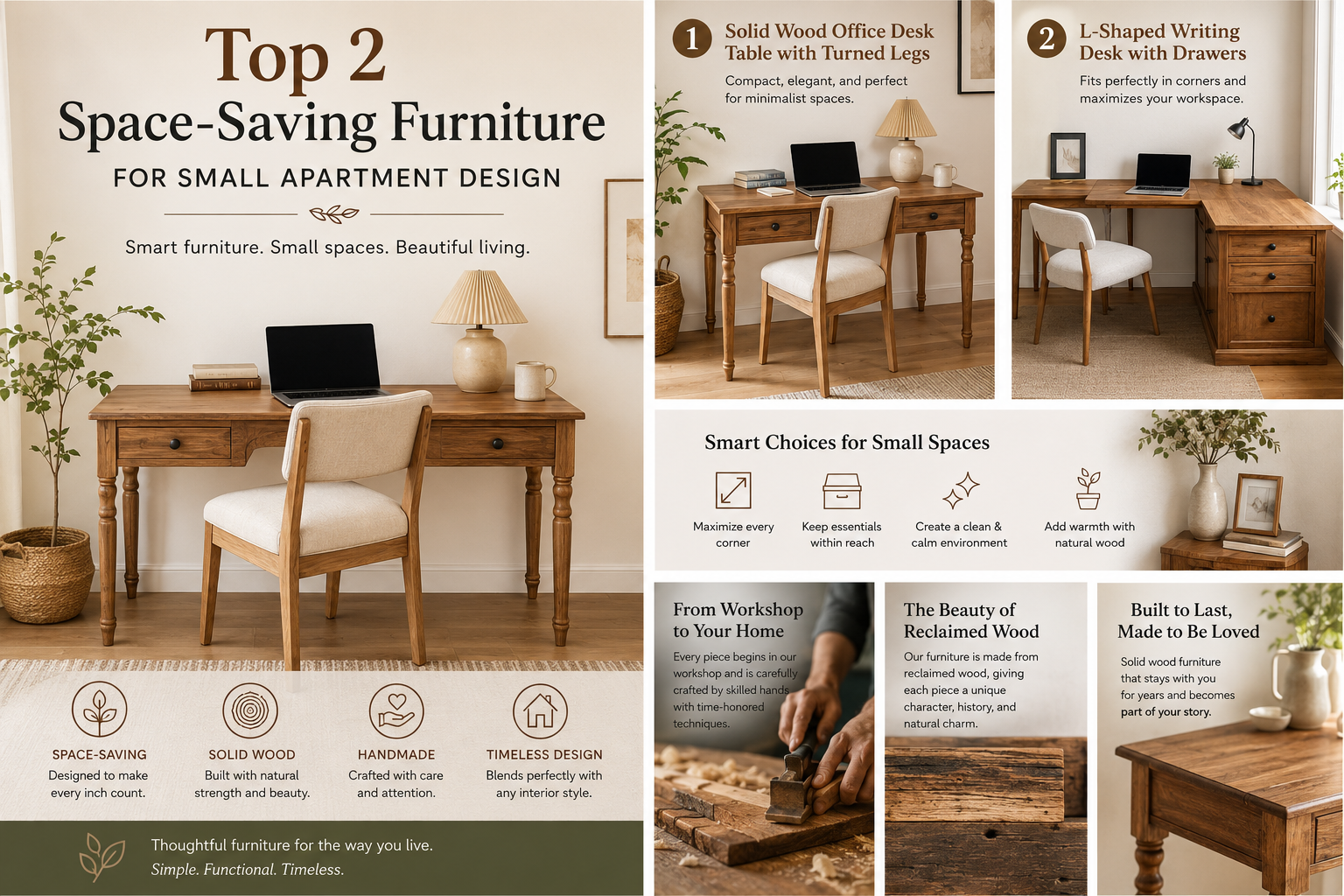 small apartment workspace space saving desk small home office ideas minimal desk setup corner desk ideas compact furniture ideas wooden desk aesthetic apartment office setup modern desk design home office inspiration