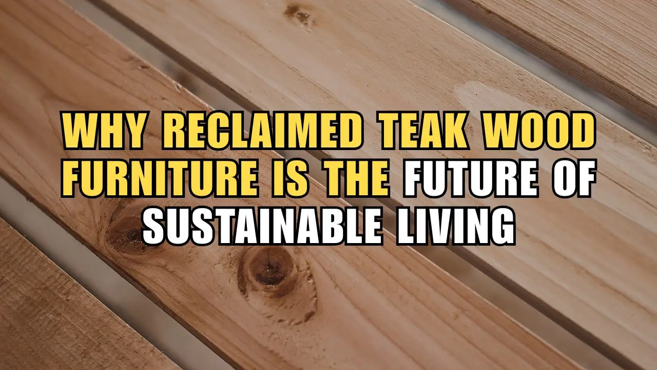Sustainable furniture Eco-friendly furniture Teak wood furniture Sustainable living furniture