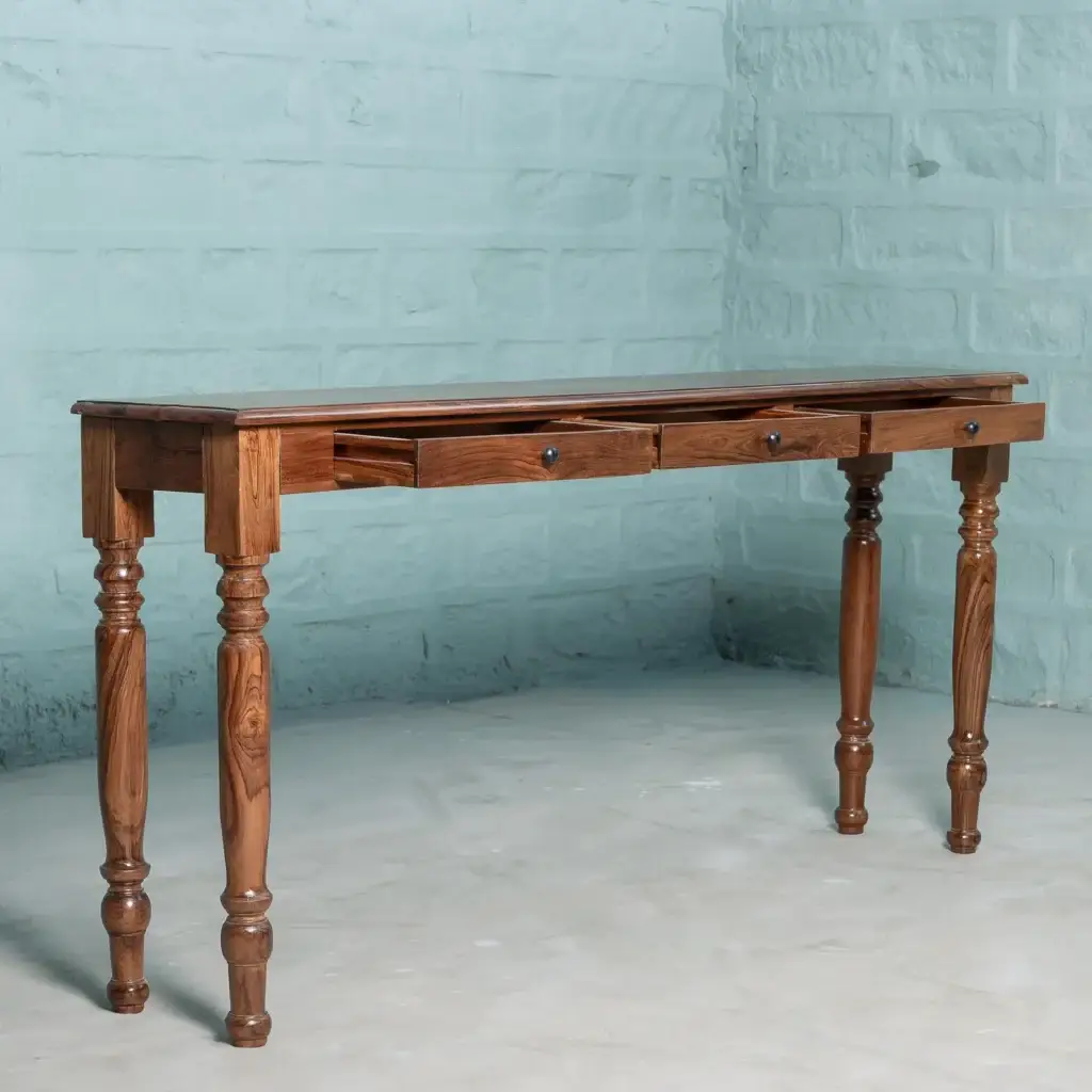 solid wood desk teak wood desk handmade wooden desk writing desk rustic modern furniture wooden study table home office furniture vintage wooden desk handcrafted teak furniture modern workspace decor