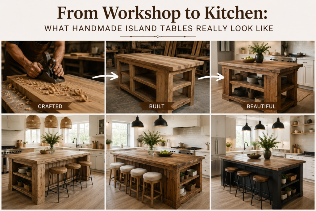 handmade kitchen island table reclaimed wood reclaimed teak kitchen island solid wood kitchen island with storage workshop handmade kitchen island rustic kitchen island table with drawer farmhouse counter height kitchen island reclaimed teak console table with drawers handcrafted teak wood island table how handmade wood furniture is made best solid wood kitchen island table