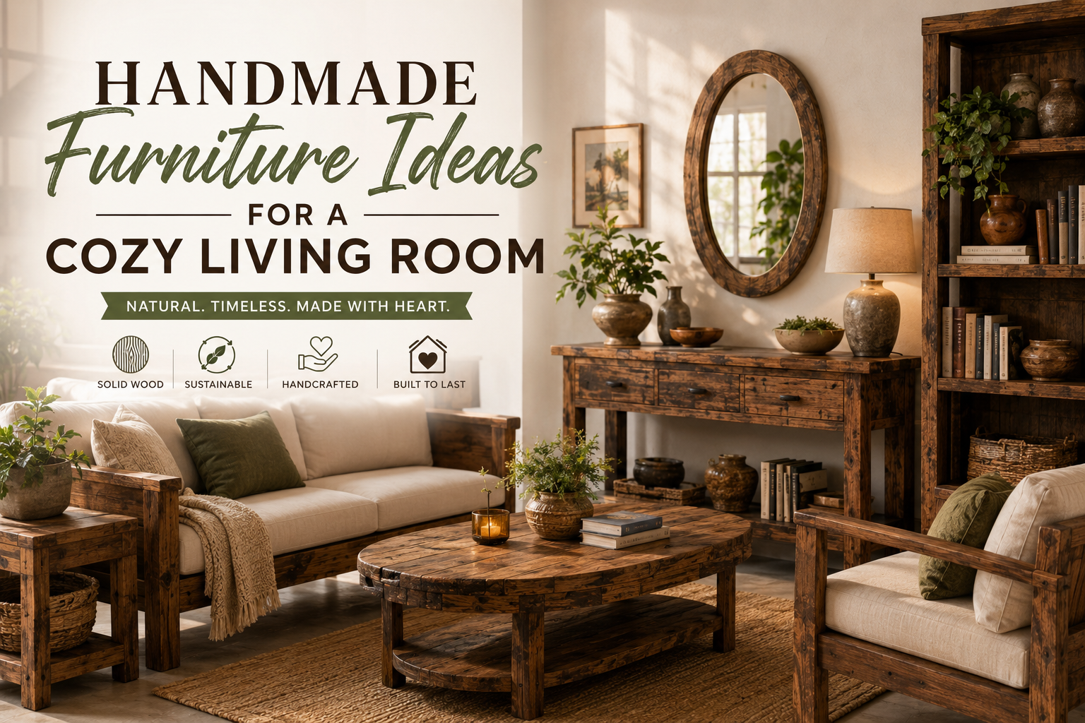 dream living room ideas handmade furniture reclaimed wood furniture living room inspiration rustic living room sustainable furniture teak wood furniture handcrafted decor cozy home ideas interior design trends 2026
