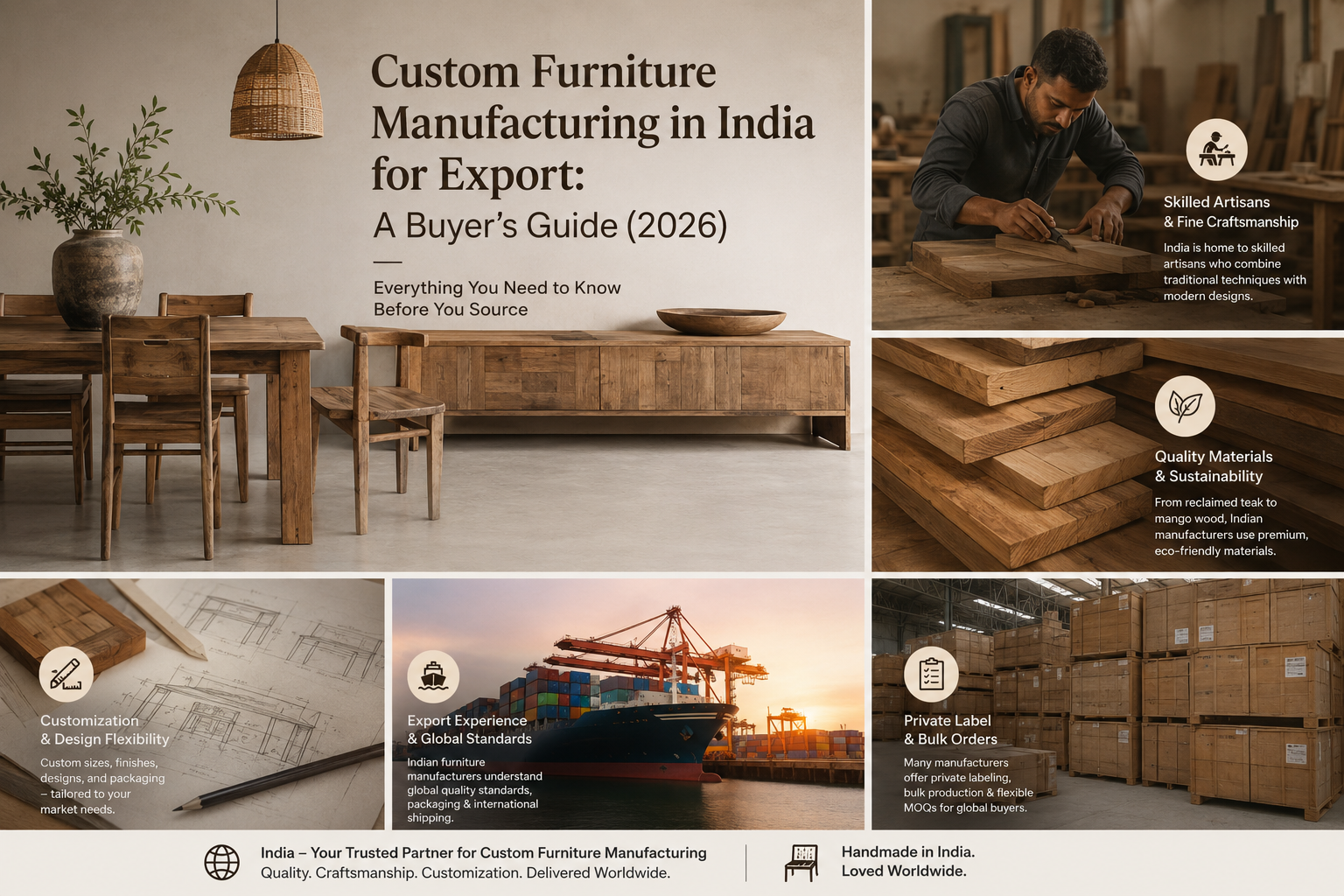 Custom Furniture Manufacturing in India for Export: A Buyer’s Guide (2026)