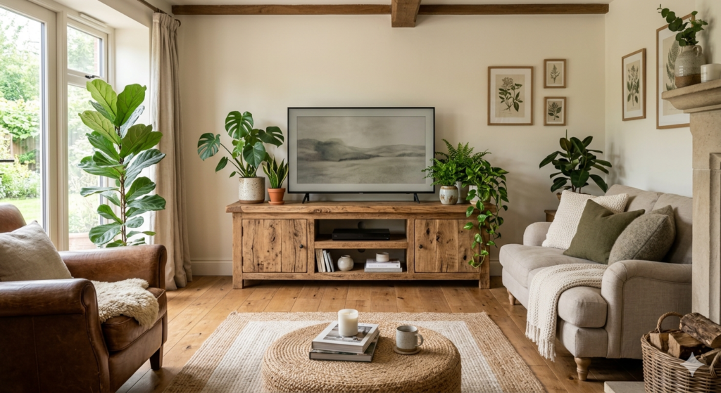 handmade TV unit reclaimed wood furniture solid wood TV stand eco-friendly furniture living room furniture ideas sustainable wood furniture rustic TV unit custom TV cabinet durable wood furniture handcrafted furniture