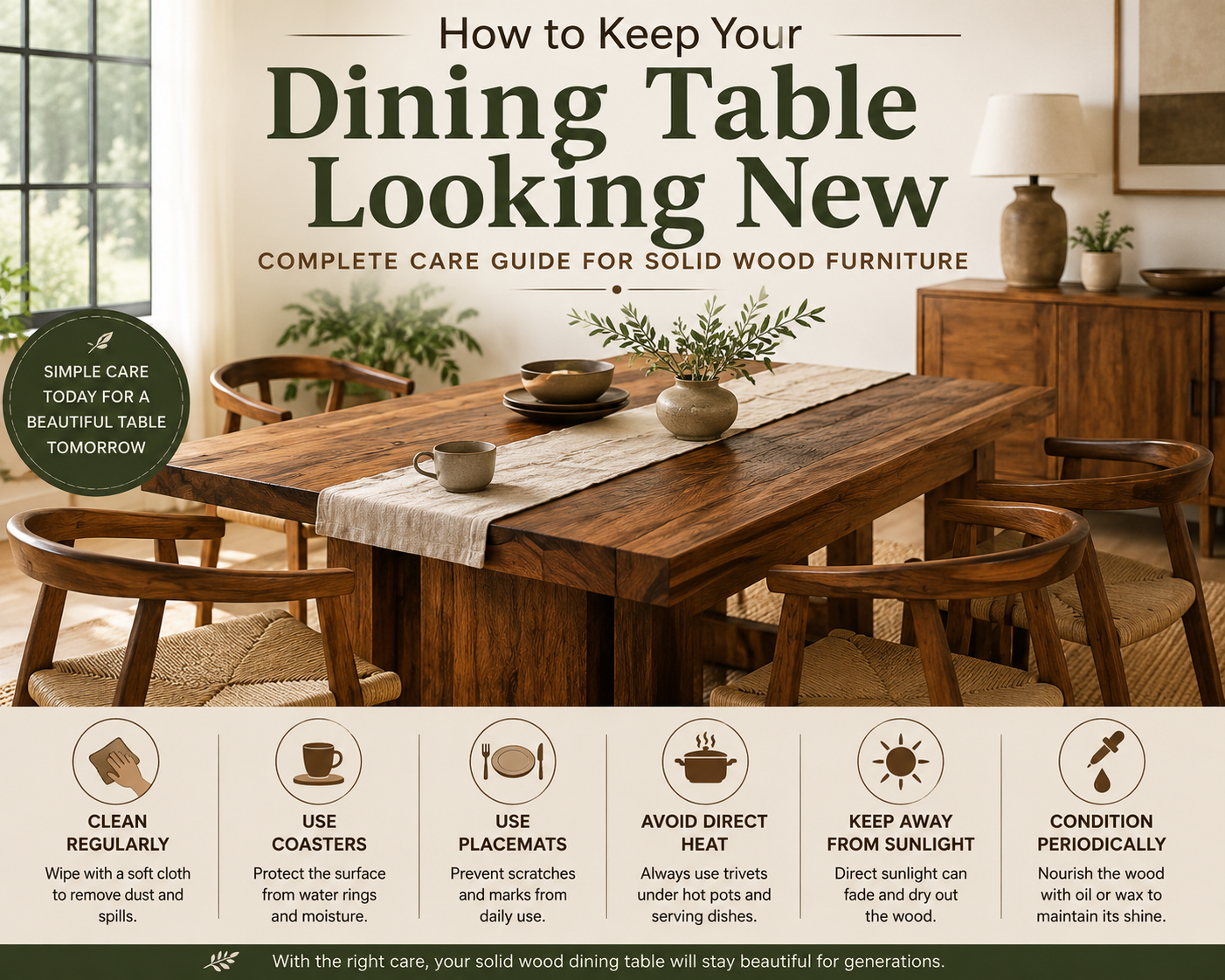 how to keep your dining table looking new dining table care tips solid wood dining table maintenance teak wood furniture care reclaimed wood dining table handmade wood furniture dining table cleaning guide wooden furniture maintenance protect wooden dining table solid wood furniture care