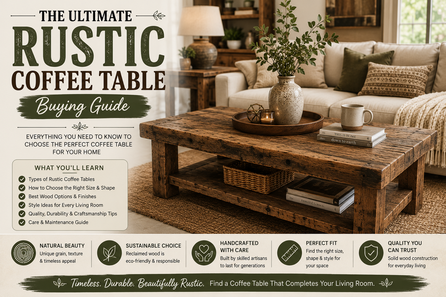 Rustic coffee table Handmade coffee table Reclaimed wood coffee table Solid wood coffee table Rustic living room furniture Handmade reclaimed wood furniture Coffee table ideas Rustic home décor Sustainable wood furniture Living room coffee table