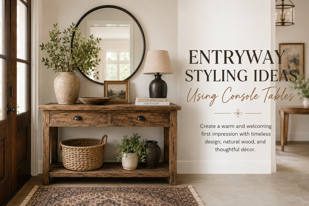 Entryway Styling Ideas Using Console Tables