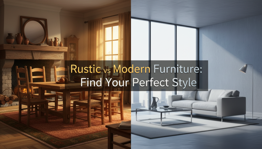 Rustic vs modern furniture Rustic furniture ideas Modern solid wood furniture Handmade reclaimed wood furniture Rustic home décor Modern interior furniture Solid wood dining table Sustainable wood furniture Reclaimed wood furniture Handmade wooden furniture