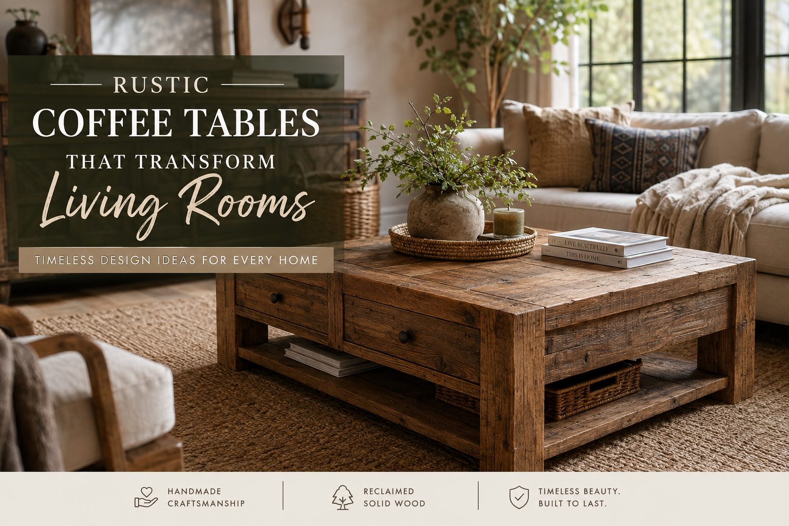 Rustic Coffee Tables That Transform Living Rooms