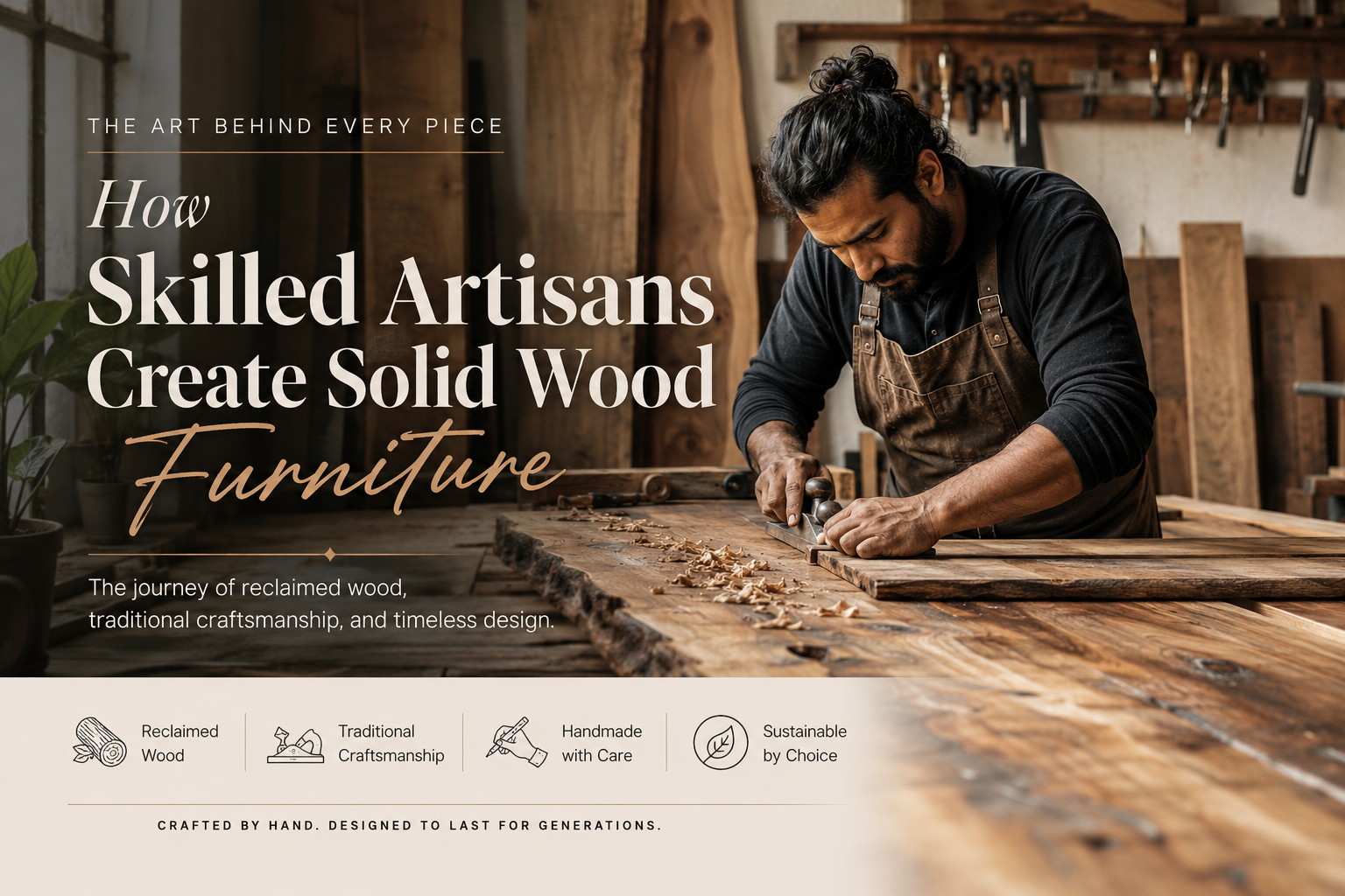 How Skilled Artisans Create Solid Wood Furniture: From Reclaimed Wood to Timeless Handmade Pieces