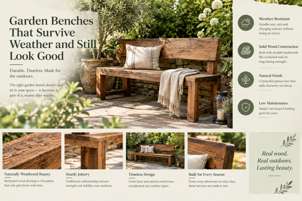 garden bench weather resistant outdoor wood bench durability teak garden bench reclaimed teak outdoor furniture best wood for outdoor furniture weatherproof garden bench solid wood garden bench handmade outdoor bench teak patio bench outdoor furniture care tips