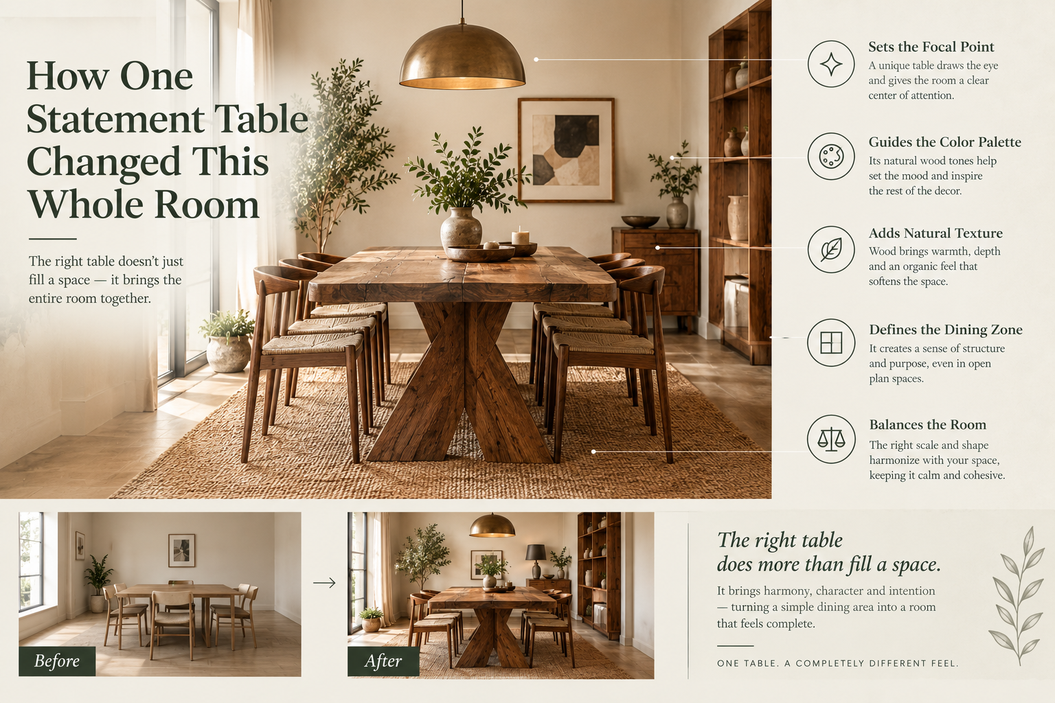 How One Statement Table Changed This Whole Room