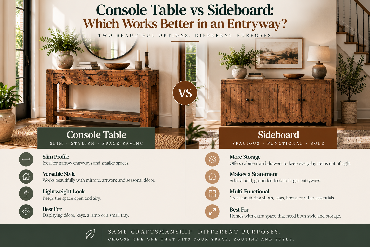 console table vs sideboard entryway console table for hallway sideboard in entryway ideas narrow hallway console table reclaimed wood console table solid wood entryway furniture entryway furniture storage ideas console table vs buffet difference hallway furniture buying guide handmade wood console table