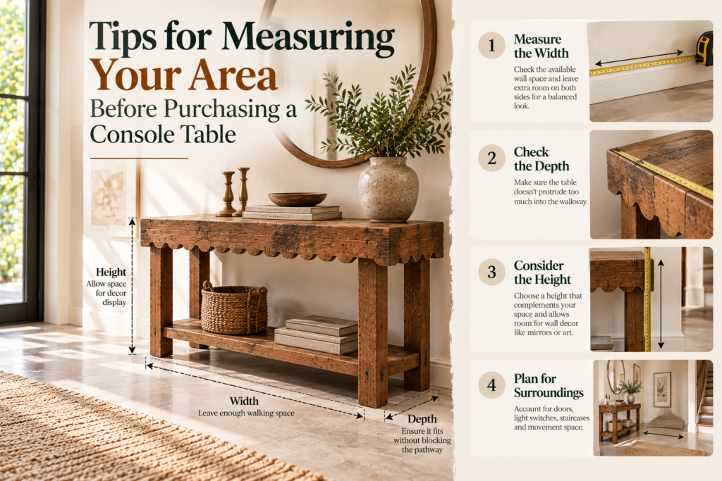How to measure for a console table console table size guide console table dimensions measuring the hallway for furniture console table depth for narrow hallways How big should a console table be solid wood console table