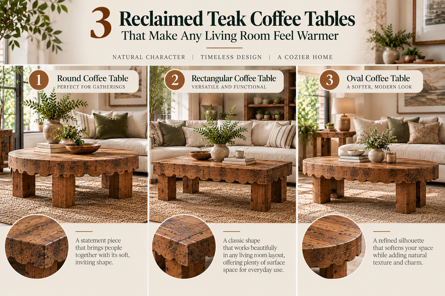 reclaimed teak coffee table handmade wood coffee table reclaimed wood living room furniture solid teak wood coffee table rustic coffee table ideas sustainable wood furniture artisan coffee table organic modern coffee table teak coffee table round reclaimed wood home decor