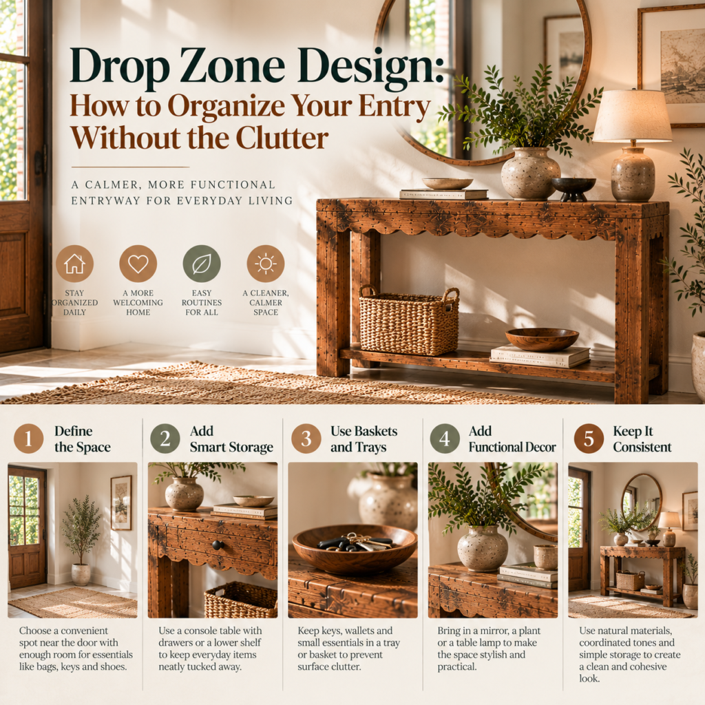 Rustic Entryway Drop Zone Guide